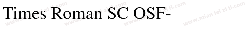 Times Roman SC OSF字体转换